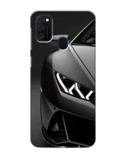 Чехол для Samsung Galaxy M21 с картинкой «Lamborghini фары детализация»