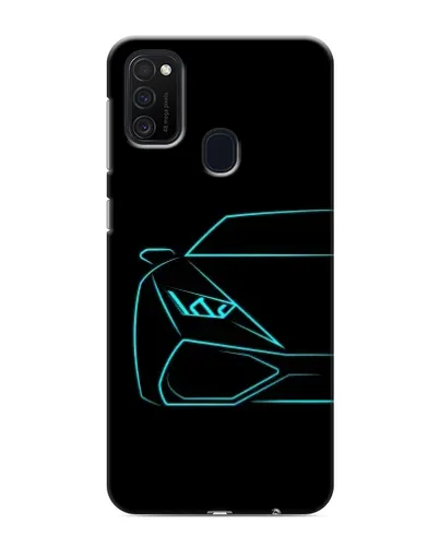 Чехол для Samsung Galaxy M21 с картинкой «Голубой силуэт Lamborghini» Чехол для Samsung Galaxy M21 с картинкой «Голубой силуэт Lamborghini»