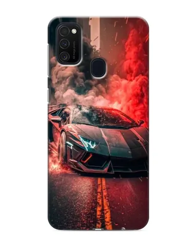 Чехол для Samsung Galaxy M21 с картинкой «Lamborghini красный дым» Чехол для Samsung Galaxy M21 с картинкой «Lamborghini красный дым»