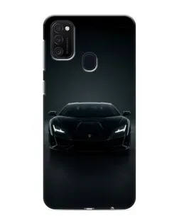 Чехол для Samsung Galaxy M21 с картинкой «Черный Lamborghini Aventador»