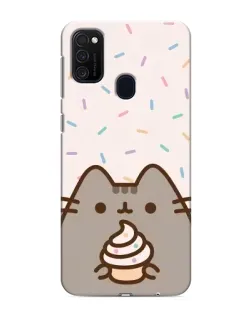 Чохол для Samsung Galaxy M21 з картинкою «Пушин з кексом» Чохол для Samsung Galaxy M21 з картинкою «Пушин з кексом»