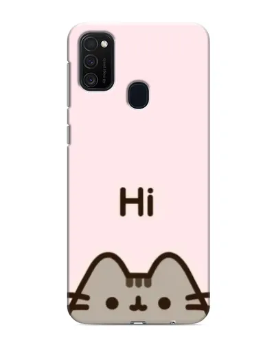 Чохол для Samsung Galaxy M21 з картинкою «Пушин каже Hi» Чохол для Samsung Galaxy M21 з картинкою «Пушин каже Hi»