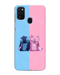 Чехол для Samsung Galaxy M21 с картинкой «Stitch и Angel Love» Чехол для Samsung Galaxy M21 с картинкой «Stitch и Angel Love»