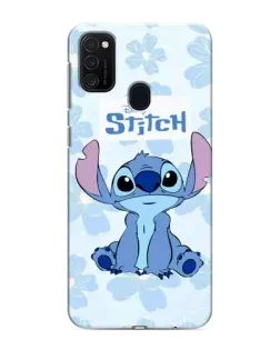 Чехол для Samsung Galaxy M21 с картинкой «Stitch среди цветов» Чехол для Samsung Galaxy M21 с картинкой «Stitch среди цветов»