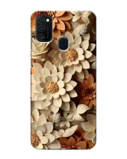 Чехол для Samsung Galaxy M21 с картинкой «Бежевый флористический декор» Чехол для Samsung Galaxy M21 с картинкой «Бежевый флористический декор»