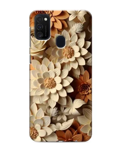 Чехол для Samsung Galaxy M21 с картинкой «Бежевый флористический декор» Чехол для Samsung Galaxy M21 с картинкой «Бежевый флористический декор»