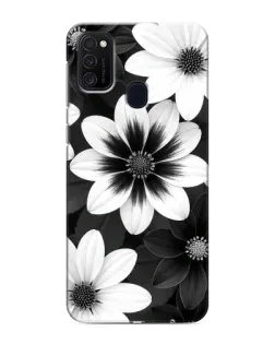 Чехол для Samsung Galaxy M21 с картинкой «Монохромные астры» Чехол для Samsung Galaxy M21 с картинкой «Монохромные астры»