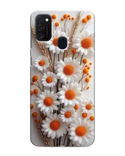 Чехол для Samsung Galaxy M21 с картинкой «Белые сухоцветы» Чехол для Samsung Galaxy M21 с картинкой «Белые сухоцветы»