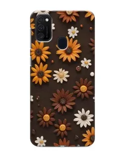 Чехол для Samsung Galaxy M21 с картинкой «Узор из маленьких подсолнухов» Чехол для Samsung Galaxy M21 с картинкой «Узор из маленьких подсолнухов»