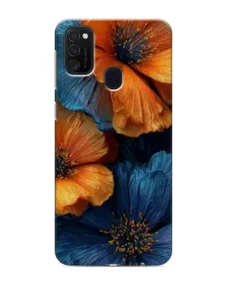 Чехол для Samsung Galaxy M21 с картинкой «Яркая сине-оранжевая флора» Чехол для Samsung Galaxy M21 с картинкой «Яркая сине-оранжевая флора»