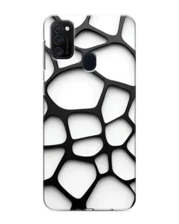 Чехол для Samsung Galaxy M21 с картинкой «Белая объемная сетка» Чехол для Samsung Galaxy M21 с картинкой «Белая объемная сетка»