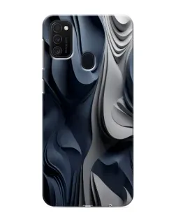 Чехол для Samsung Galaxy M21 с картинкой «Объемные синие складки» Чехол для Samsung Galaxy M21 с картинкой «Объемные синие складки»