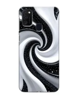 Чехол для Samsung Galaxy M21 с картинкой «Черно-белая спираль» Чехол для Samsung Galaxy M21 с картинкой «Черно-белая спираль»