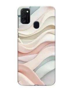 Чехол для Samsung Galaxy M21 с картинкой «Пастельные нежные волны»