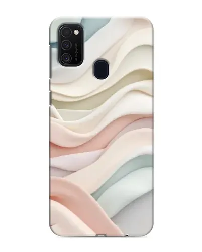 Чехол для Samsung Galaxy M21 с картинкой «Пастельные нежные волны»