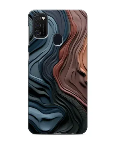 Чехол для Samsung Galaxy M21 с картинкой «Цветные волны каньона»
