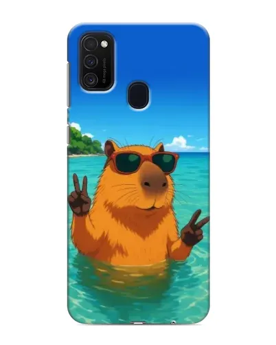Чехол для Samsung Galaxy M21 с картинкой «Морская капибара»