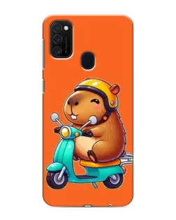 Чехол для Samsung Galaxy M21 с картинкой «Капибара на скутере» Чехол для Samsung Galaxy M21 с картинкой «Капибара на скутере»
