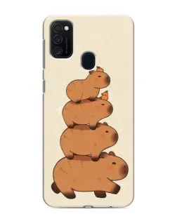 Чехол для Samsung Galaxy M21 с картинкой «Башня из капибар» Чехол для Samsung Galaxy M21 с картинкой «Башня из капибар»