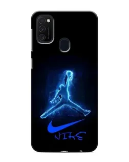 Чехол для Samsung Galaxy M21s с картинкой «Jordan Neon Blue» Чехол для Samsung Galaxy M21s с картинкой «Jordan Neon Blue»