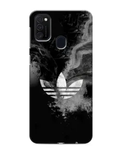 Чехол для Samsung Galaxy M21s с картинкой «Абстрактный дым Adidas»