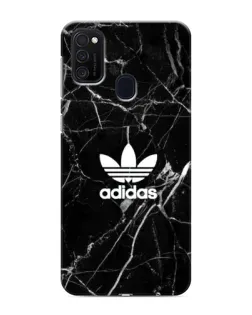 Чехол для Samsung Galaxy M21s с картинкой «Белый мрамор Adidas»