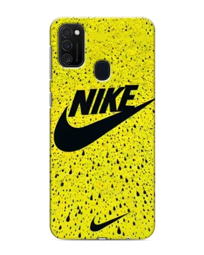 Чехол для Samsung Galaxy M21s с картинкой «Желтый текстурный Nike» Чехол для Samsung Galaxy M21s с картинкой «Желтый текстурный Nike»