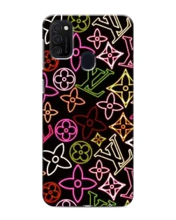 Чехол для Samsung Galaxy M21s с картинкой «Неоновый микс Nike»