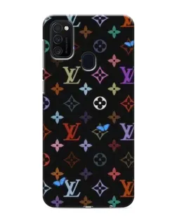 Чехол для Samsung Galaxy M21s с картинкой «Цветная монограмма LV»