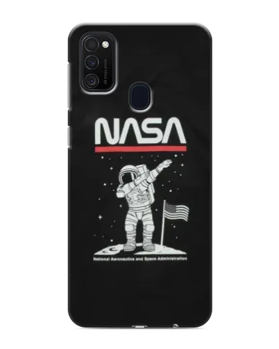 Чехол для Samsung Galaxy M21s с картинкой «NASA — шагаем по Луне» Чехол для Samsung Galaxy M21s с картинкой «NASA — шагаем по Луне»