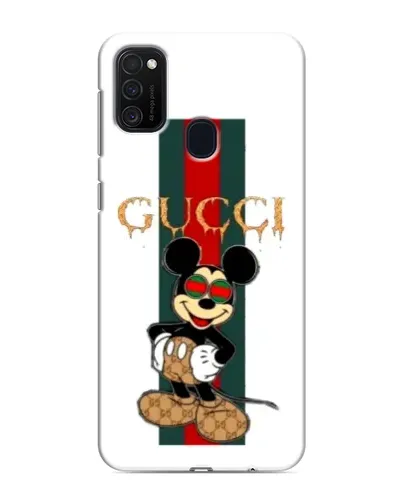 Чехол для Samsung Galaxy M21s с картинкой «Микки Маус Gucci — полосы» Чехол для Samsung Galaxy M21s с картинкой «Микки Маус Gucci — полосы»