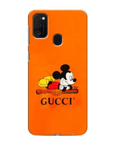 Чехол для Samsung Galaxy M21s с картинкой «Микки Маус Gucci — оранж» Чехол для Samsung Galaxy M21s с картинкой «Микки Маус Gucci — оранж»