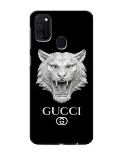 Чехол для Samsung Galaxy M21s с картинкой «Gucci — серебряный лев» Чехол для Samsung Galaxy M21s с картинкой «Gucci — серебряный лев»