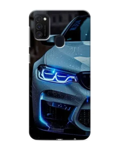 Чехол для Samsung Galaxy M21s с картинкой «Взгляд BMW с синими фарами» Чехол для Samsung Galaxy M21s с картинкой «Взгляд BMW с синими фарами»