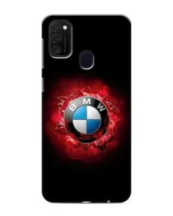 Чехол для Samsung Galaxy M21s с картинкой «Логотип BMW — вспышка»