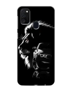 Чехол для Samsung Galaxy M21s с картинкой «BMW и лев»