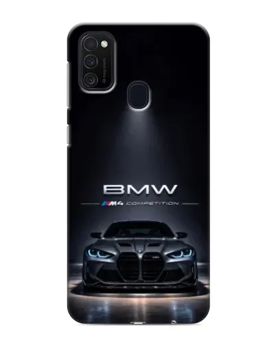 Чехол для Samsung Galaxy M21s с картинкой «BMW сквозь ночной город» Чехол для Samsung Galaxy M21s с картинкой «BMW сквозь ночной город»