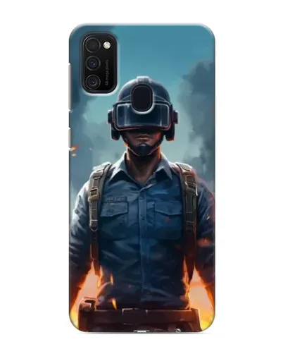 Чехол для Samsung Galaxy M21s с картинкой «PUBG — реалистичный герой»