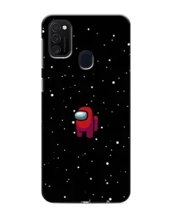 Чехол для Samsung Galaxy M21s с картинкой «Красный Among Us»