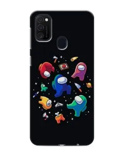 Чехол для Samsung Galaxy M21s с картинкой «Among Us космос»