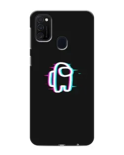 Чехол для Samsung Galaxy M21s с картинкой «Among Us неон»