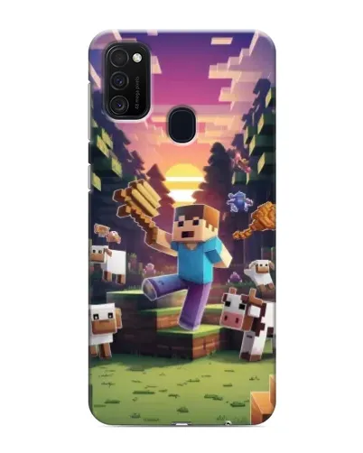 Чехол для Samsung Galaxy M21s с картинкой «Стив на ферме» Чехол для Samsung Galaxy M21s с картинкой «Стив на ферме»