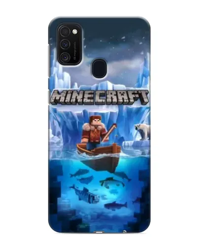 Чехол для Samsung Galaxy M21s с картинкой «Minecraft ледяной мир» Чехол для Samsung Galaxy M21s с картинкой «Minecraft ледяной мир»