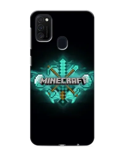 Чехол для Samsung Galaxy M21s с картинкой «Minecraft Diamond лого» Чехол для Samsung Galaxy M21s с картинкой «Minecraft Diamond лого»