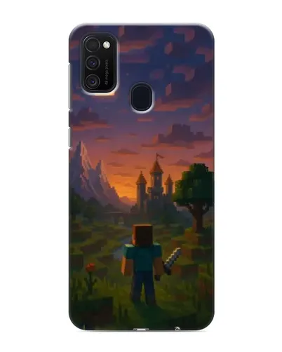 Чехол для Samsung Galaxy M21s с картинкой «Стив у башни» Чехол для Samsung Galaxy M21s с картинкой «Стив у башни»