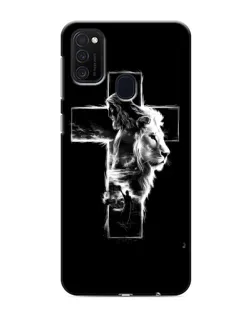 Чехол для Samsung Galaxy M21s с картинкой «Сияющий крест Jesus»