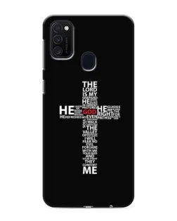 Чехол для Samsung Galaxy M21s с картинкой «Текстовый крест»