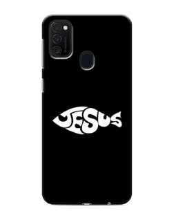 Чехол для Samsung Galaxy M21s с картинкой «Рыба Jesus»