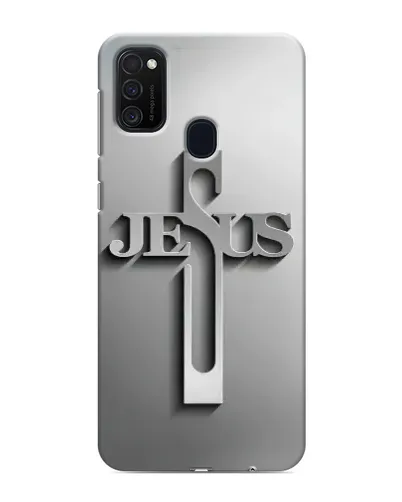 Чехол для Samsung Galaxy M21s с картинкой «Металлический крест Jesus» Чехол для Samsung Galaxy M21s с картинкой «Металлический крест Jesus»
