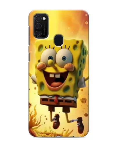 Чехол для Samsung Galaxy M21s с картинкой «Губка Боб прыгает» Чехол для Samsung Galaxy M21s с картинкой «Губка Боб прыгает»
